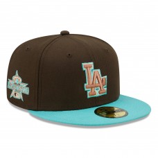 Бейсболка Los Angeles Dodgers New Era  Walnut Mint 59FIFTY - Brown/Mint