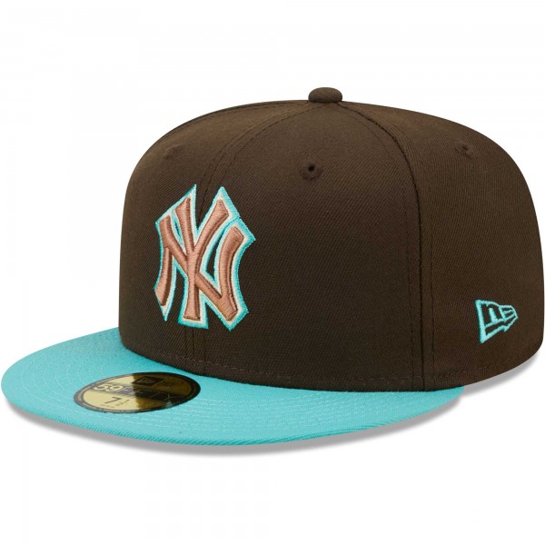 Бейсболка New York Yankees New Era  Walnut Mint 59FIFTY - Brown/Mint