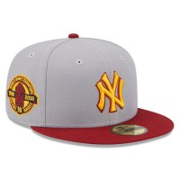 Бейсболка New York Yankees New Era World Series Champions Navy Undervisor 59FIFTY - Gray/Red