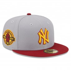 Бейсболка New York Yankees New Era World Series Champions Navy Undervisor 59FIFTY - Gray/Red