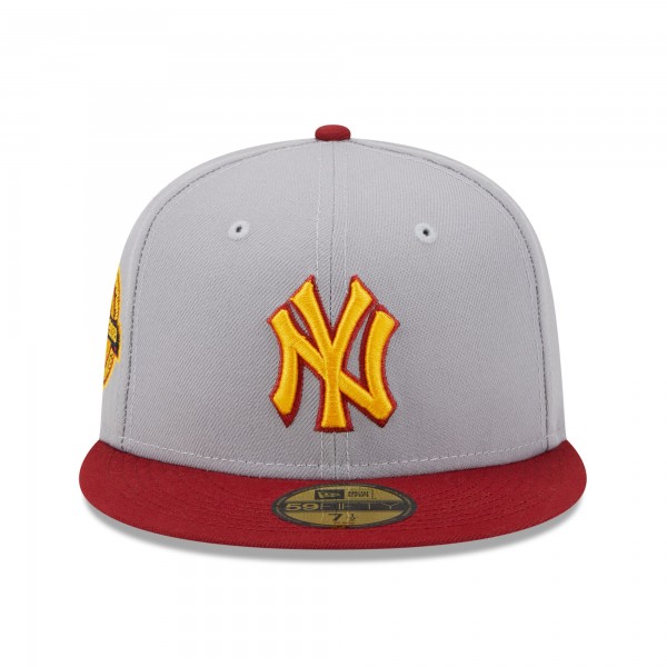 Бейсболка New York Yankees New Era World Series Champions Navy Undervisor 59FIFTY - Gray/Red