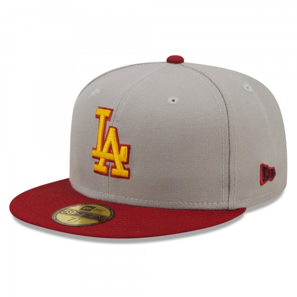 Бейсболка Los Angeles Dodgers New Era  Navy Undervisor 59FIFTY - Gray/Red