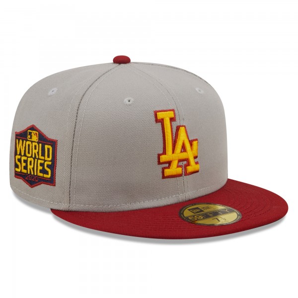 Бейсболка Los Angeles Dodgers New Era  Navy Undervisor 59FIFTY - Gray/Red