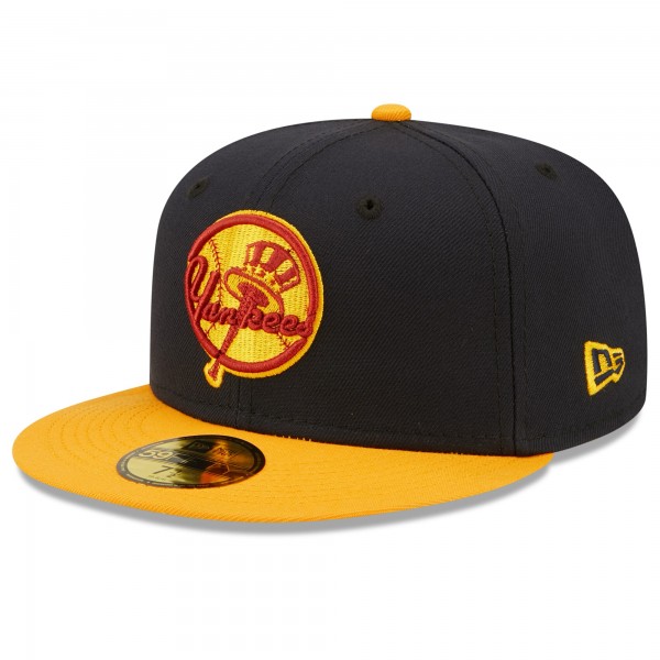 Бейсболка New York Yankees New Era Primary Logo 59FIFTY - Navy/Gold
