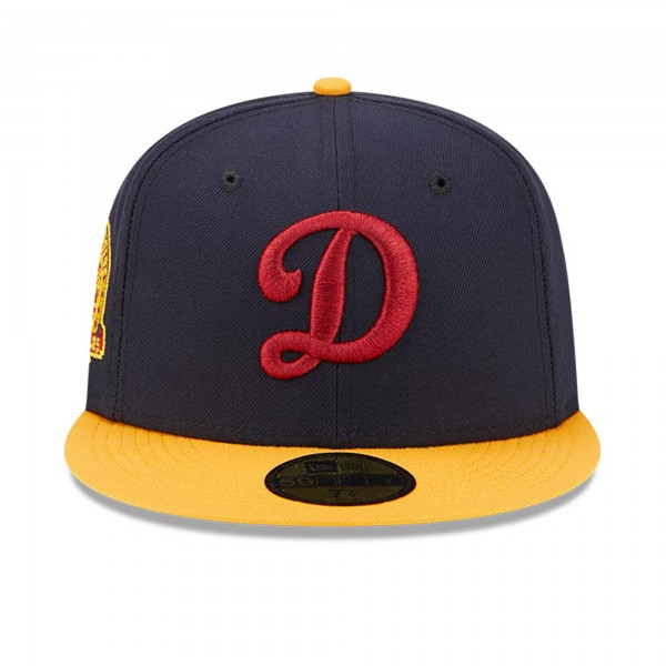 Бейсболка Los Angeles Dodgers New Era 60th Anniversary Primary Logo 59FIFTY - Navy/Gold
