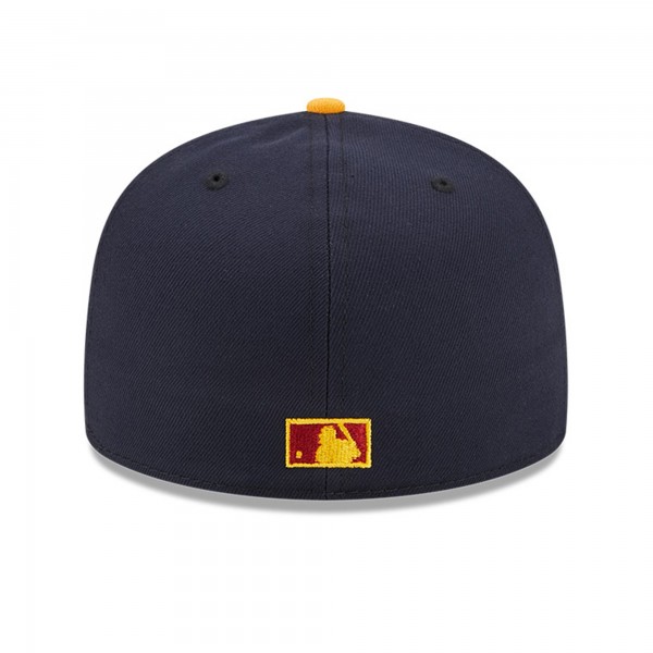 Бейсболка Los Angeles Dodgers New Era 60th Anniversary Primary Logo 59FIFTY - Navy/Gold