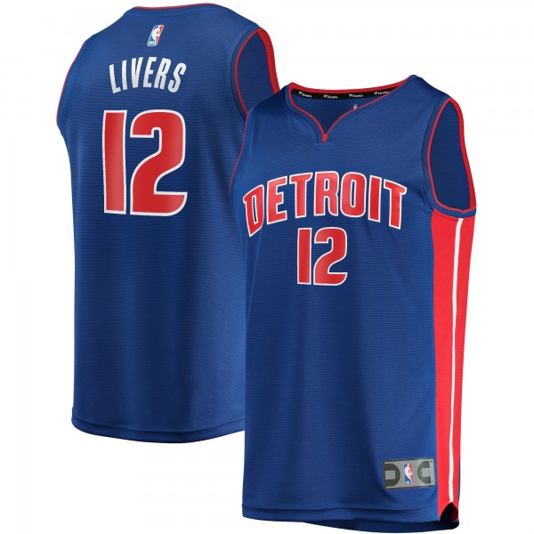 Игровая форма  Isaiah Livers Detroit Pistons 2021/22 Fast Break Replica - Icon Edition - Blue