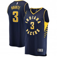 Chris Duarte Indiana Pacers 2021/22 Fast Break Replica Jersey - Icon Edition - Navy