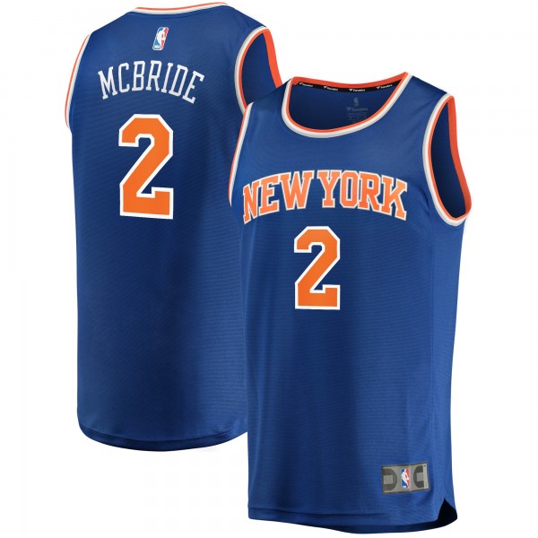 Игровая форма  Miles McBride New York Knicks 2021/22 Fast Break Replica - Icon Edition - Blue