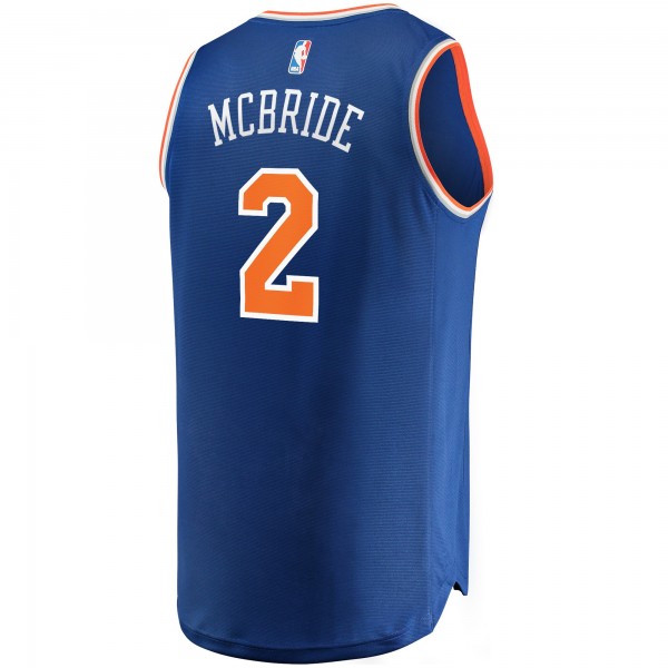 Игровая форма  Miles McBride New York Knicks 2021/22 Fast Break Replica - Icon Edition - Blue