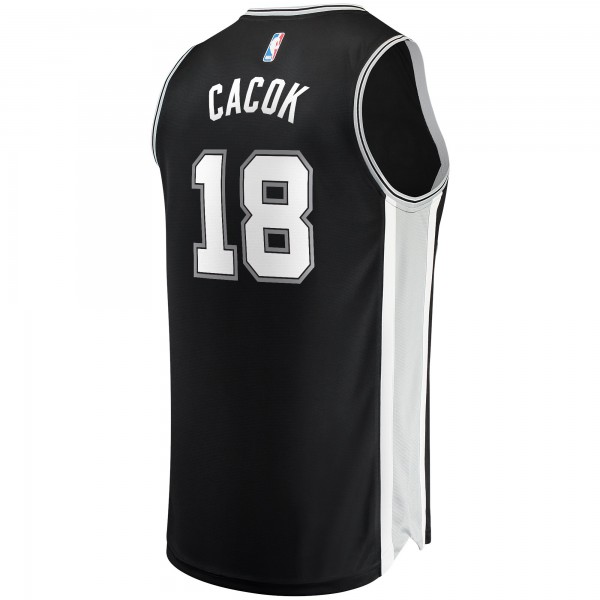 Игровая форма  Devontae Cacok San Antonio Spurs 2021/22 Fast Break Replica - Icon Edition - Black