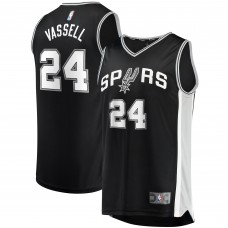 Devin Vassell San Antonio Spurs 2021/22 Fast Break Replica Jersey - Icon Edition - Black