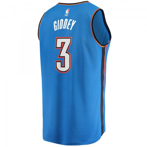 Игровая джерси Oklahoma City Thunder Josh Giddey Fanatics Blue 2021/22 Fast Break Replica - Icon Edition