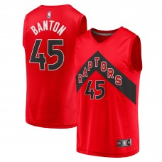 Dalano Banton Toronto Raptors 2021/22 Fast Break Replica Jersey - Icon Edition - Red