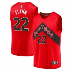 Malachi Flynn Toronto Raptors 2021/22 Fast Break Replica Jersey - Icon Edition - Red