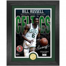 Boston Celtics Bill Russell Highland Mint 13 x 16 NBA Legends Bronze Coin Photo Mint