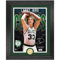 Boston Celtics Larry Bird Highland Mint 13 x 16 NBA Legends Bronze Coin Photo Mint