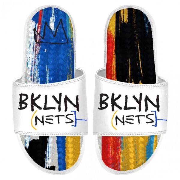 Шлепки Brooklyn Nets ISlide 2022/23 City Edition Gel - White