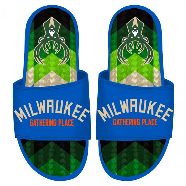 Шлепки Milwaukee Bucks ISlide 2022/23 City Edition Gel - Royal