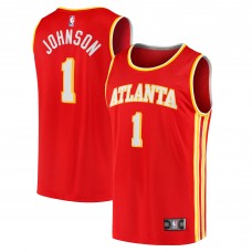 Игровая форма  Jalen Johnson Atlanta Hawks Youth 2021/22 Fast Break Replica - Icon Edition - Red