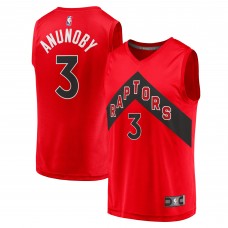 Игровая форма  OG Anunoby Toronto Raptors Youth 2021/22 Fast Break Replica - Icon Edition - Red