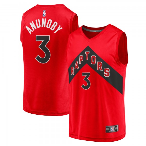 Игровая форма  OG Anunoby Toronto Raptors Youth 2021/22 Fast Break Replica - Icon Edition - Red