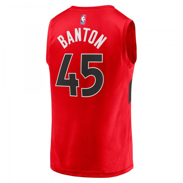 Игровая форма  Dalano Banton Toronto Raptors Youth 2021/22 Fast Break Replica - Icon Edition - Red