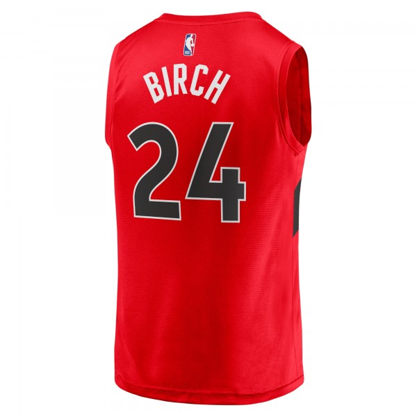 Игровая форма  Khem Birch Toronto Raptors Youth 2021/22 Fast Break Replica - Icon Edition - Red