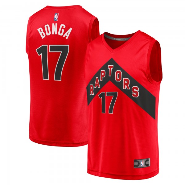 Игровая форма  Isaac Bonga Toronto Raptors Youth 2021/22 Fast Break Replica - Icon Edition - Red