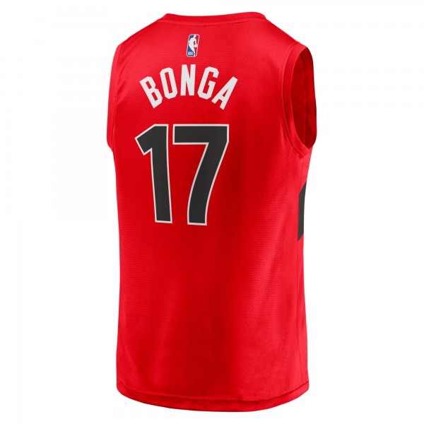 Игровая форма  Isaac Bonga Toronto Raptors Youth 2021/22 Fast Break Replica - Icon Edition - Red