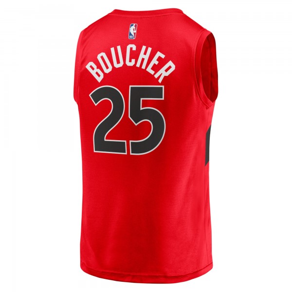 Игровая форма  Chris Boucher Toronto Raptors Youth 2021/22 Fast Break Replica - Icon Edition - Red