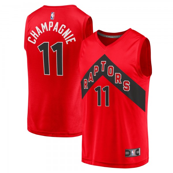 Игровая форма  Justin Champagnie Toronto Raptors Youth 2021/22 Fast Break Replica - Icon Edition - Red