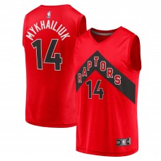 Игровая форма  Svi Mykhailiuk Toronto Raptors Youth 2021/22 Fast Break Replica - Icon Edition - Red