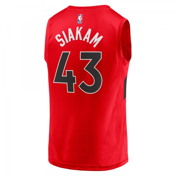 Игровая форма  Pascal Siakam Toronto Raptors Youth 2021/22 Fast Break Replica - Icon Edition - Red