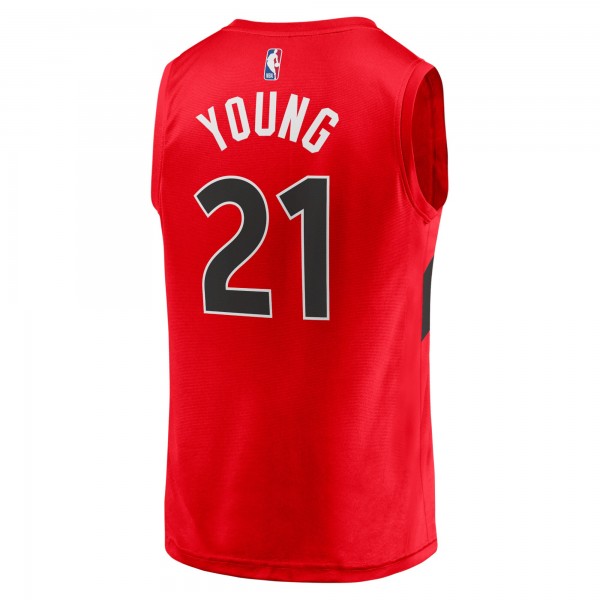 Игровая форма  Thaddeus Young Toronto Raptors Youth 2021/22 Fast Break Replica - Icon Edition - Red