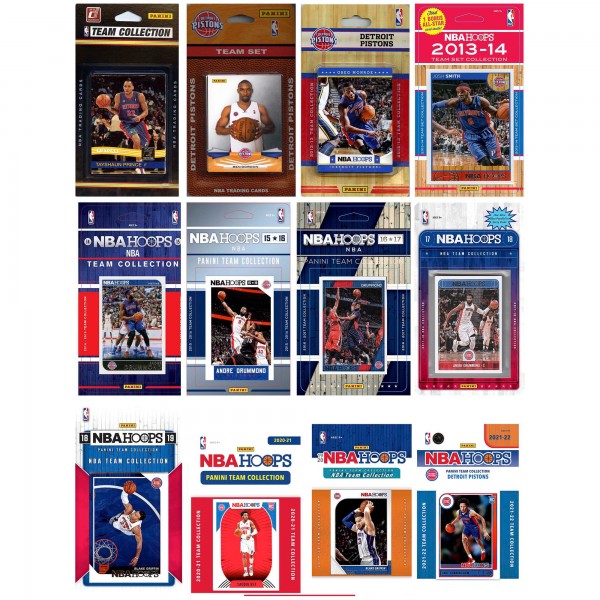 Detroit Pistons Multi-Set Team Trading Cards