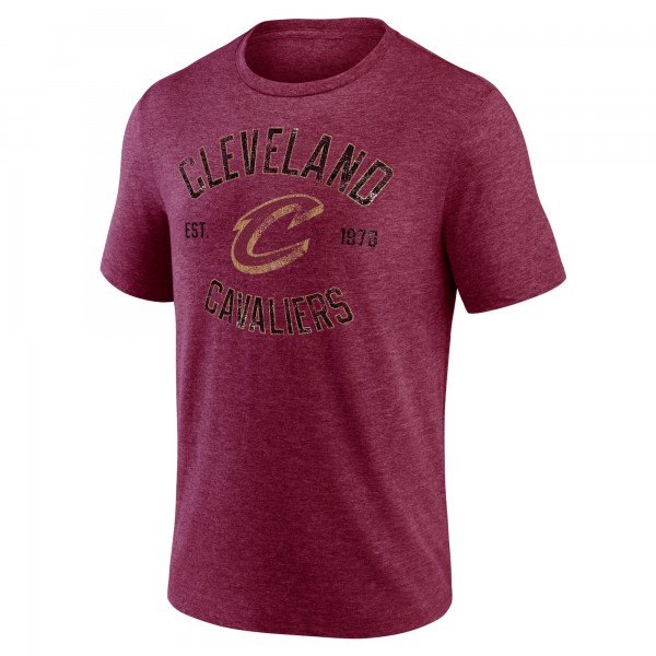 Cleveland Cavaliers Wine Heritage Tri-Blend T-Shirt