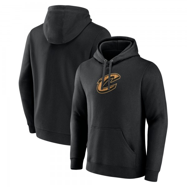 Cleveland Cavaliers Black Hardwood Logo Pullover Hoodie