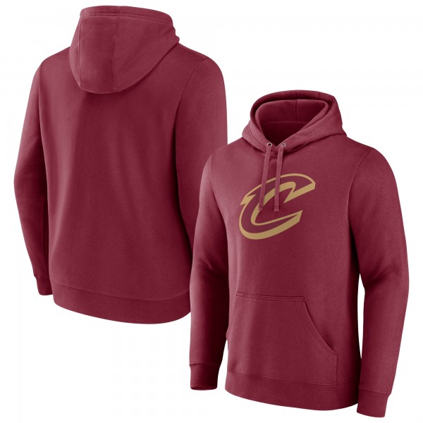 Cleveland Cavaliers Wine Primary Logo Pullover Hoodie