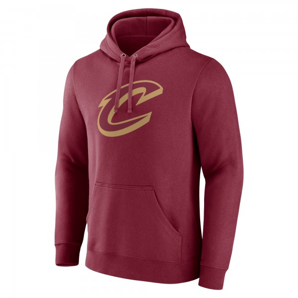 Cleveland Cavaliers Wine Primary Logo Pullover Hoodie