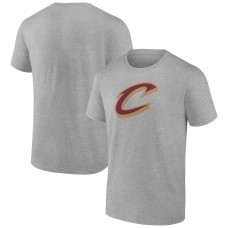 Cleveland Cavaliers Heathered Gray Team Primary Logo T-Shirt