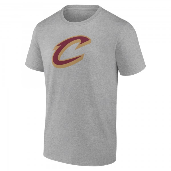 Cleveland Cavaliers Heathered Gray Team Primary Logo T-Shirt