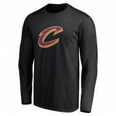 Cleveland Cavaliers Black Primary Logo Team Long Sleeve T-Shirt