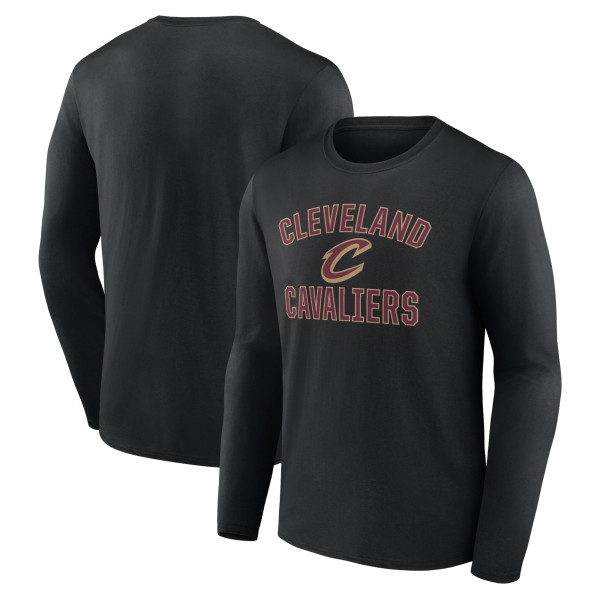 Cleveland Cavaliers Black Victory Arch Team Long Sleeve T-Shirt