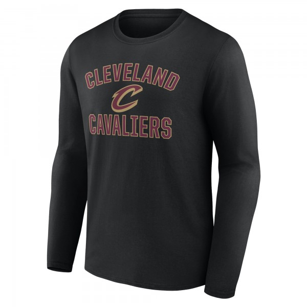 Cleveland Cavaliers Black Victory Arch Team Long Sleeve T-Shirt