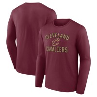 Cleveland Cavaliers Wine Victory Arch Team Long Sleeve T-Shirt