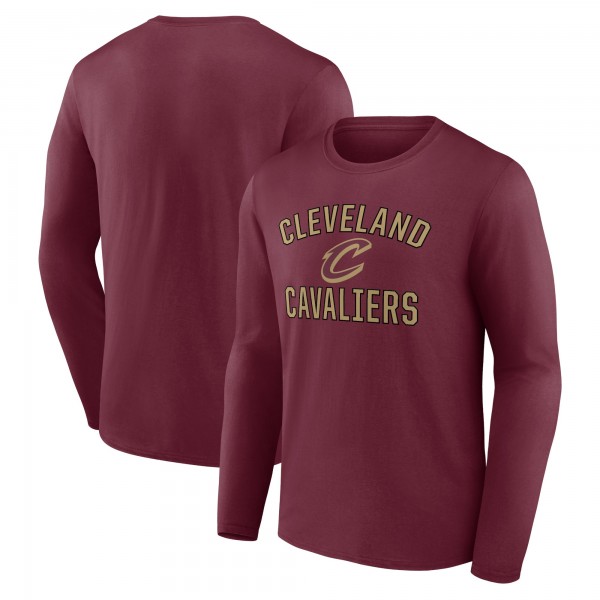 Cleveland Cavaliers Wine Victory Arch Team Long Sleeve T-Shirt