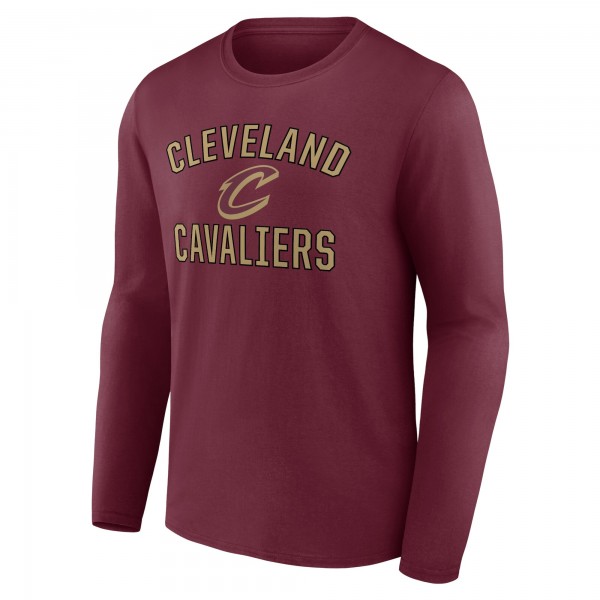 Cleveland Cavaliers Wine Victory Arch Team Long Sleeve T-Shirt