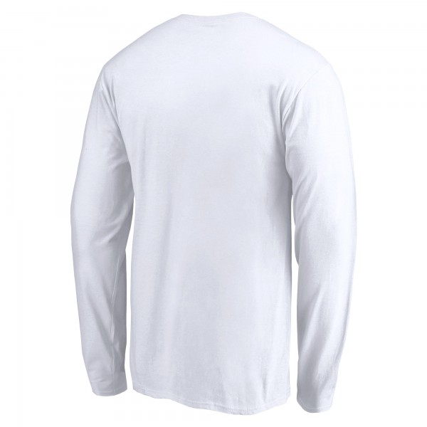 Cleveland Cavaliers White Primary Logo Team Long Sleeve T-Shirt