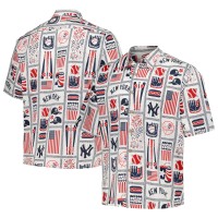 Рубашка с коротким рукавом New York Yankees Reyn Spooner White Americana